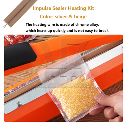 BQLZR 6Pieces Impulse Sealing Machine Heater Part 240x2mm Replacement for Pfs-200