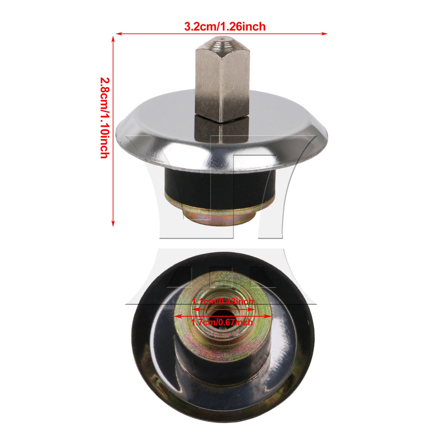 BQLZR 2Pieces Blender Coupling Studs Slinger Pins Replacement for Osterizer 4100-8