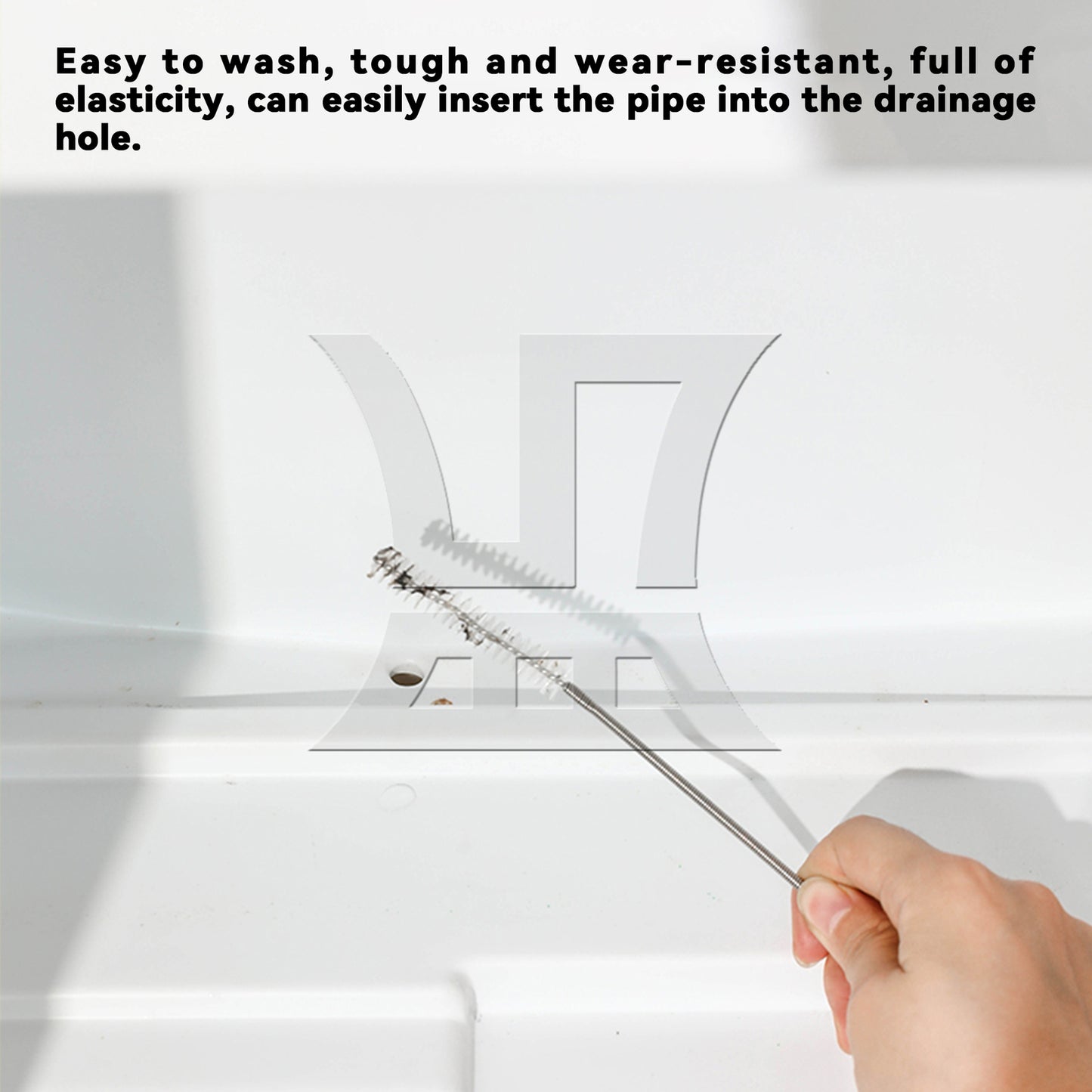 BQLZR Reusable Fridge Dredging Set w/ Drain Hole Clog Remover Brush & Pipe & Shovel