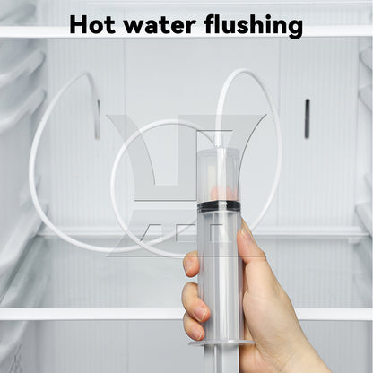 BQLZR Reusable Fridge Dredging Set w/ Drain Hole Clog Remover Brush & Pipe & Shovel