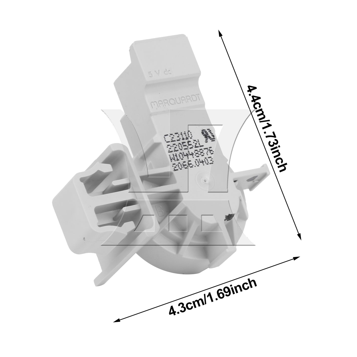 BQLZR Washer Pressure Switch Components Replacement for 7MMHW5500FC0 Grey