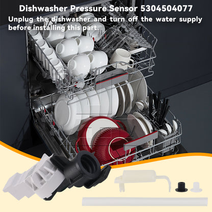 BQLZR Plastic Dishwasher Pressure Sensor Set Replacement for EI24ID30QB0A