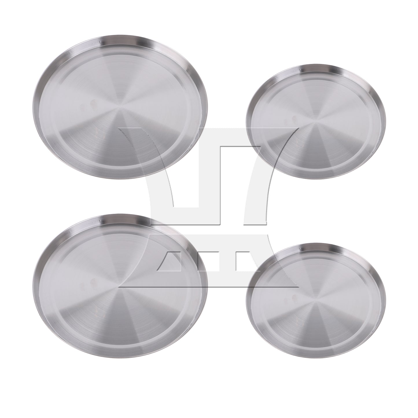 BQLZR 4 Pcs Round Stainless Steel Electric Oven Top Covers for Kitchen Burner Cooker