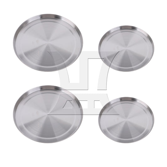 BQLZR 4 Pcs Round Stainless Steel Electric Oven Top Covers for Kitchen Burner Cooker