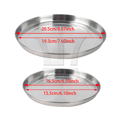 BQLZR 4 Pcs Round Stainless Steel Electric Oven Top Covers for Kitchen Burner Cooker