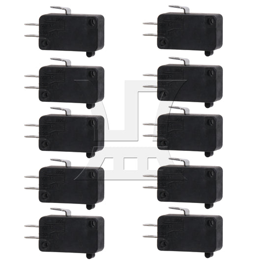 BQLZR 10Pieces Microwave Door Oven Micro Limit Switch 16A 125-250V 120 Degree NC NO