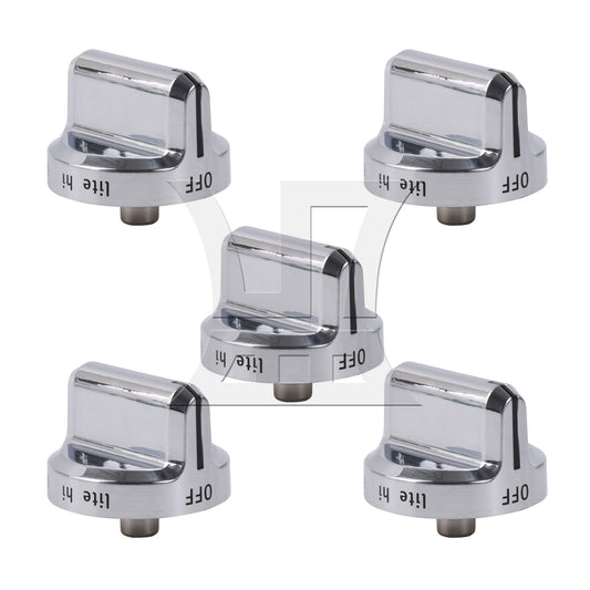 BQLZR 5 Pcs Top Burner Control Knob 5304502763 Replacement for EAP11724147