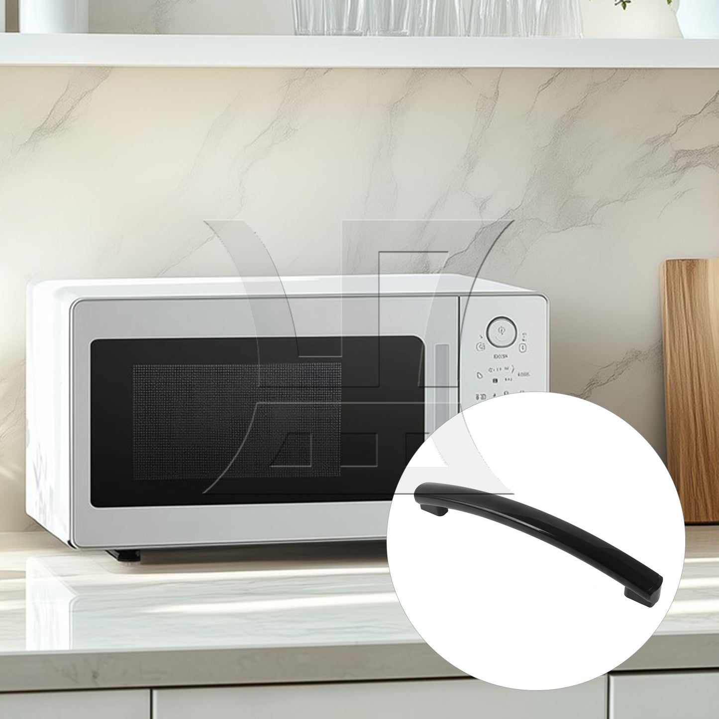 BQLZR Plastic Door Handle 11.22" Replacement for AP5957851 Microwave Oven Repair