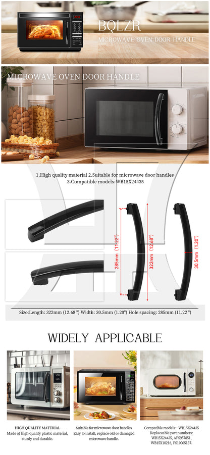 BQLZR Plastic Door Handle 11.22" Replacement for AP5957851 Microwave Oven Repair