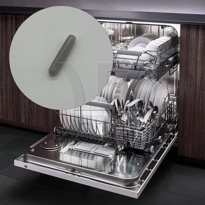 BQLZR 100 Pieces 1.02" x 0.12" Rubber Dishwasher Prong Rack Grey Caps