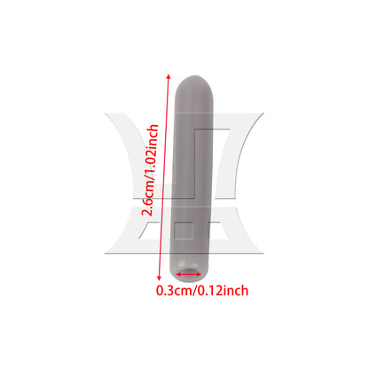 BQLZR 100 Pieces 1.02" x 0.12" Rubber Dishwasher Prong Rack Grey Caps