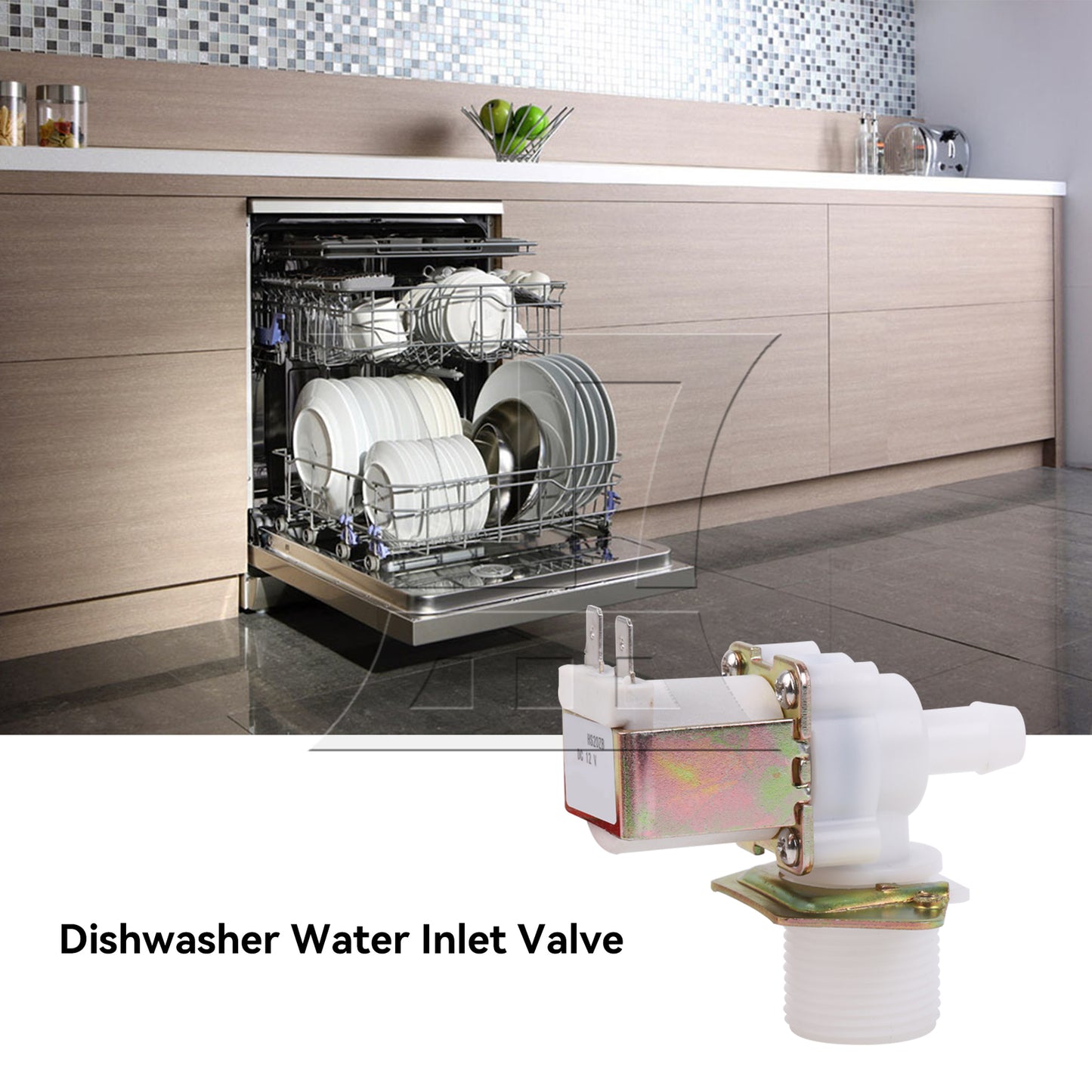 BQLZR Water Inlet Valve DC12V 300mA 0.02~0.8MPa 3/4 Inch Thread for Water Equipment