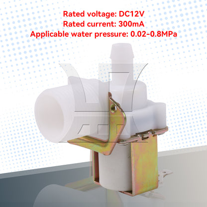 BQLZR Water Inlet Valve DC12V 300mA 0.02~0.8MPa 3/4 Inch Thread for Water Equipment