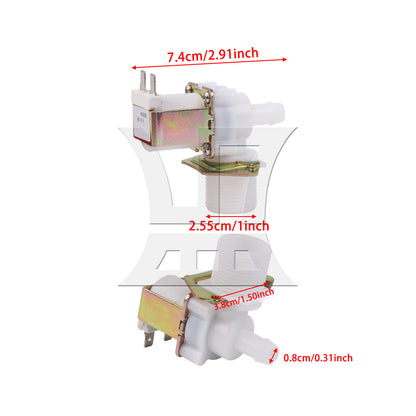 BQLZR Water Inlet Valve DC12V 300mA 0.02~0.8MPa 3/4 Inch Thread for Water Equipment