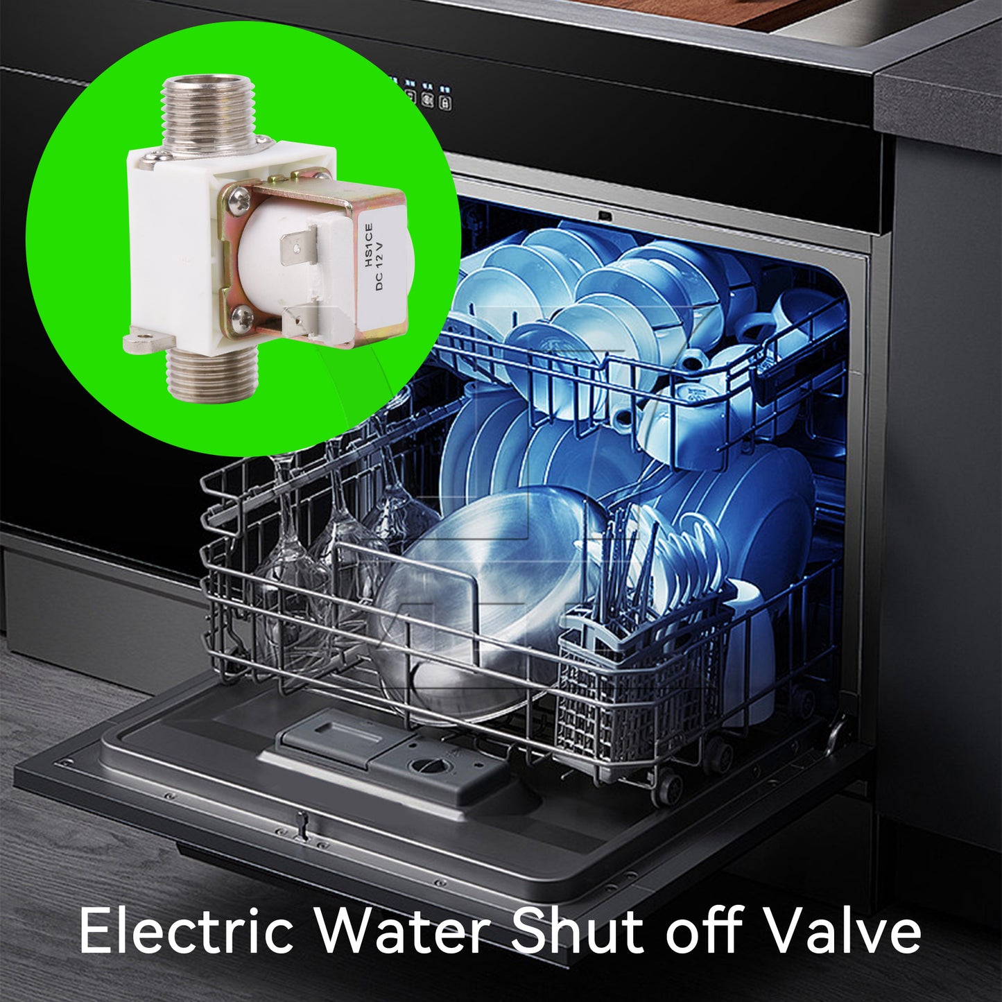 BQLZR Brass Electric Solenoid Valve DC12V 1/2 Inch DC12V 300mA 0~1.0MPa for Water