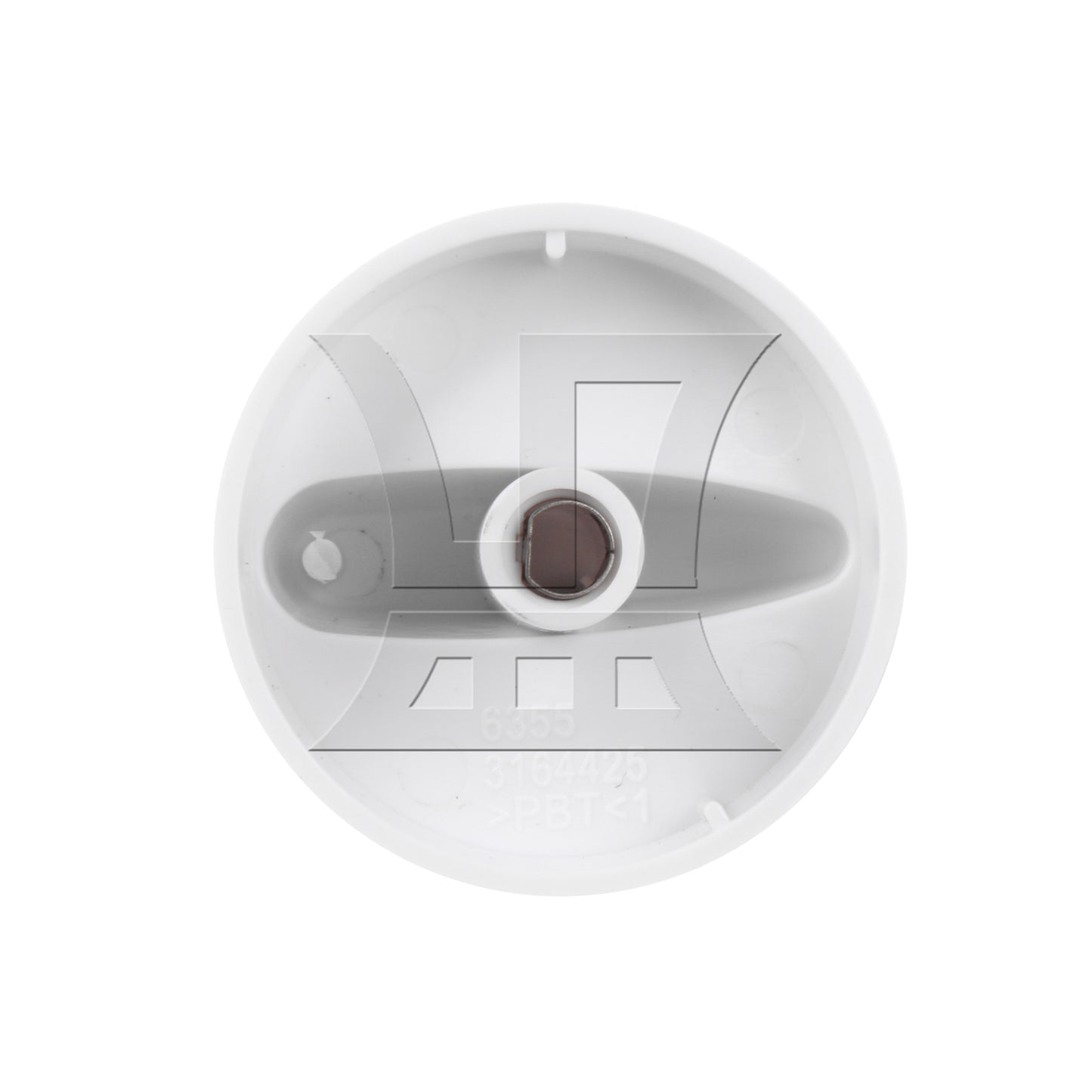 BQLZR 2Pieces Burner Surface Knob Replacement for AP4327159 0.24 x 0.22 Inch White