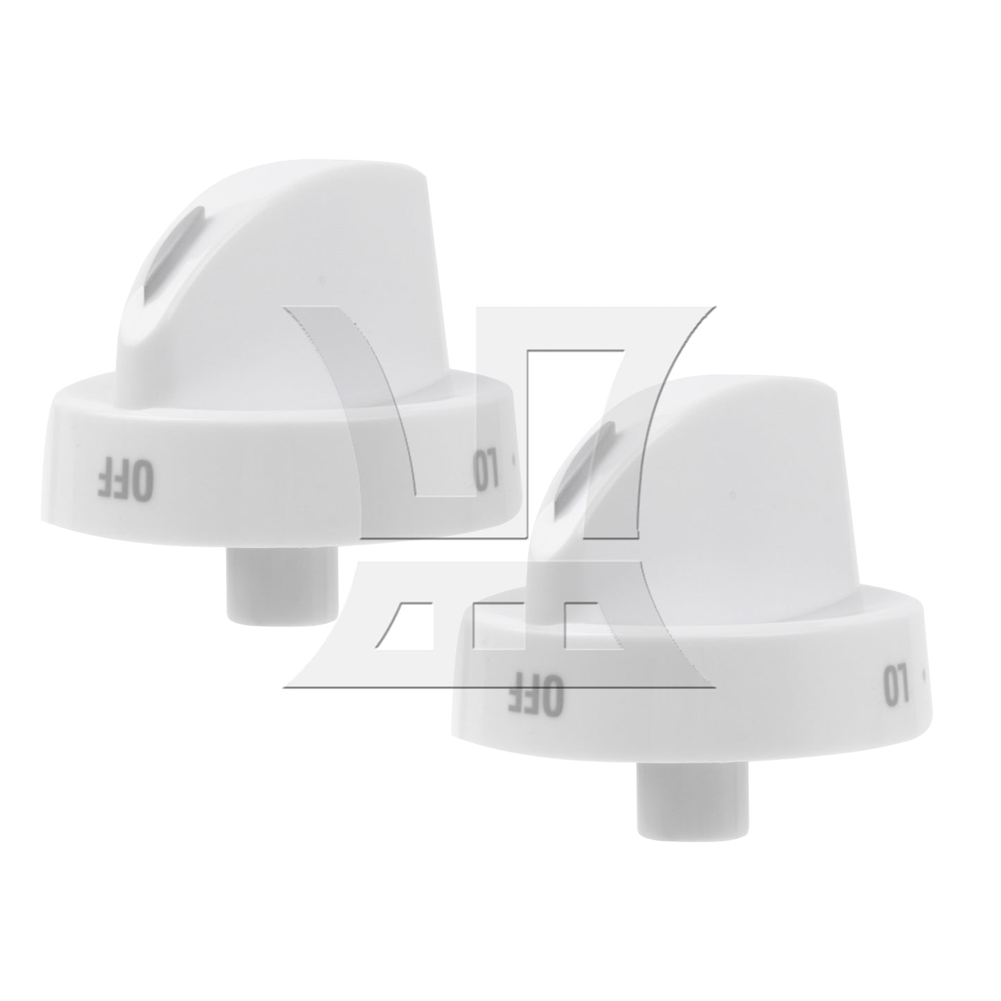 BQLZR 2Pieces Burner Surface Knob Replacement for AP4327159 0.24 x 0.22 Inch White