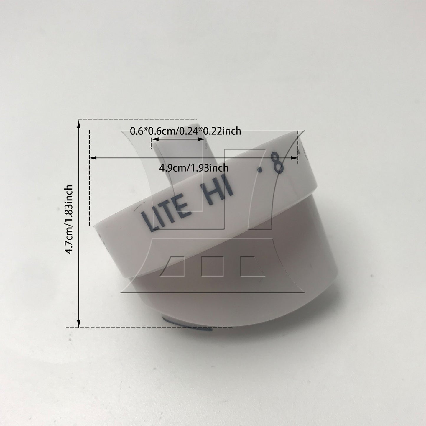 BQLZR 2Pieces Burner Surface Knob Replacement for AP4327159 0.24 x 0.22 Inch White