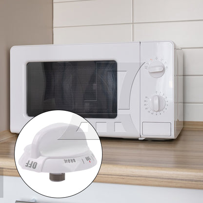 BQLZR White Plastic Oven Thermostat Knob Replacement for WB03K10036 0.25" Inner Dia