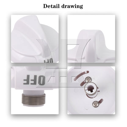 BQLZR White Plastic Oven Thermostat Knob Replacement for WB03K10036 0.25" Inner Dia