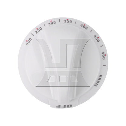 BQLZR White Plastic Oven Thermostat Knob Replacement for WB03K10036 0.25" Inner Dia
