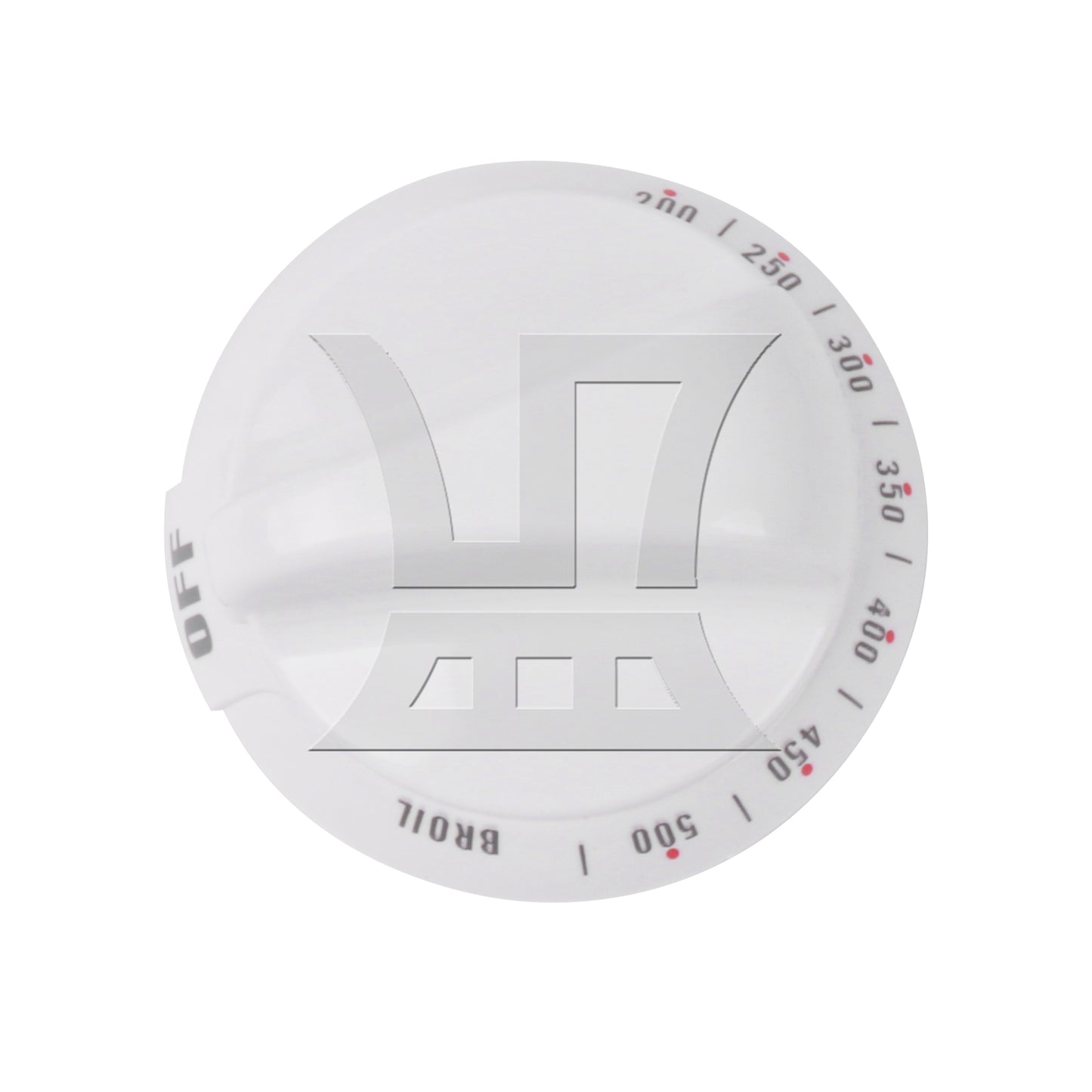 BQLZR White Plastic Oven Thermostat Knob Replacement for WB03K10036 0.25" Inner Dia