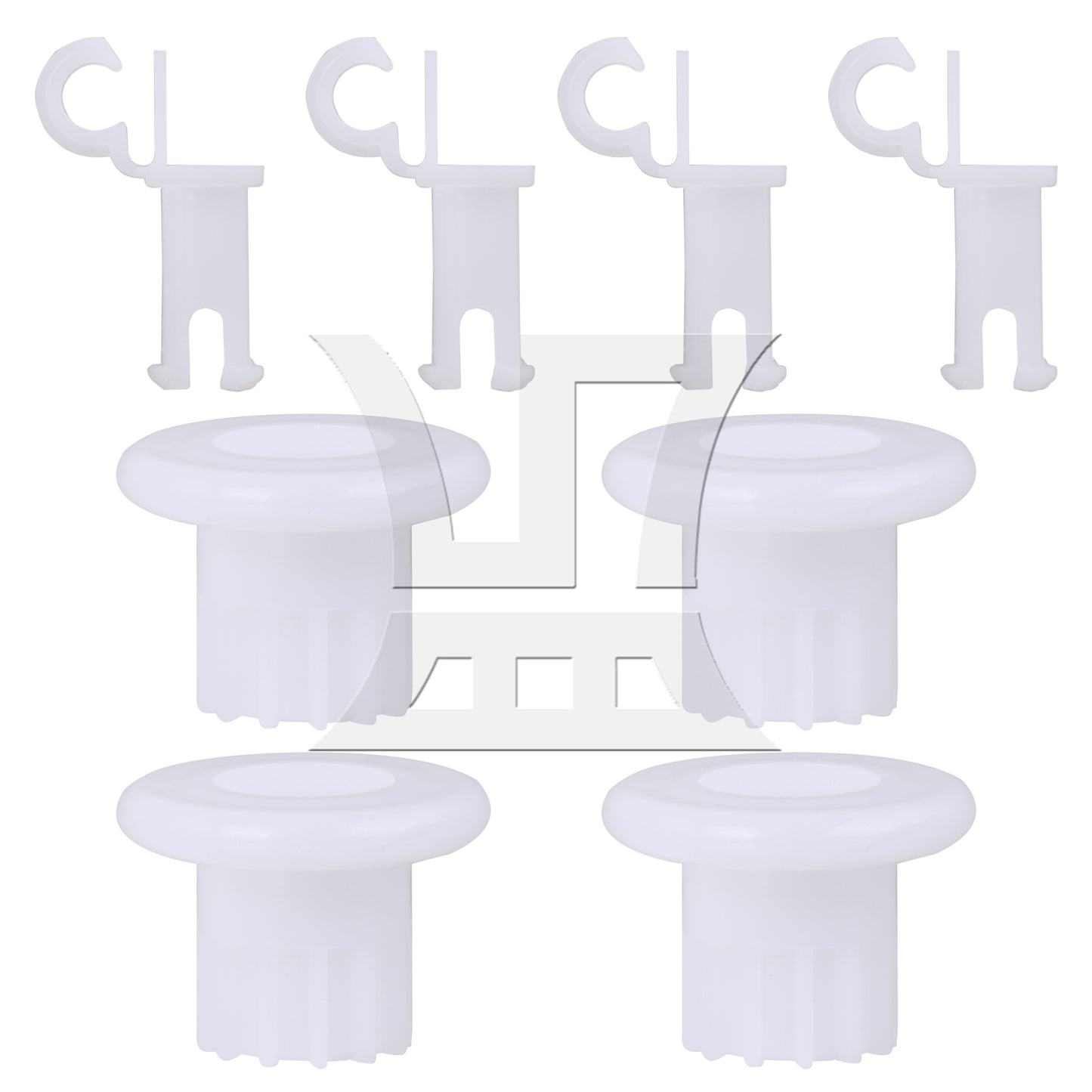 BQLZR 4 Pack 1811003 Dishwasher Rack Roller Stud Assembly Replacement for AP4980629