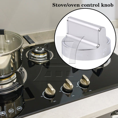 BQLZR Upgraded Burner Oven Knob 4248219 Replacement for AP5958476 0.18 Inch Silver