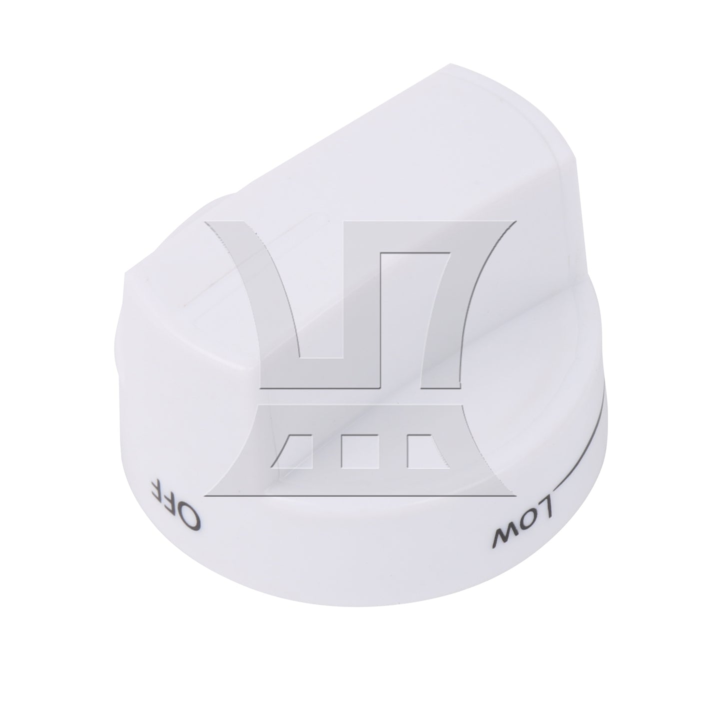 BQLZR White Plastic Burner Control Knob Replacement for AP6019878 0.24 x 0.18 Inch