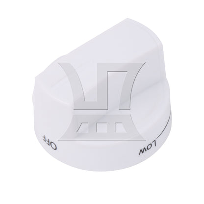 BQLZR White Plastic Burner Control Knob Replacement for AP6019878 0.24 x 0.18 Inch