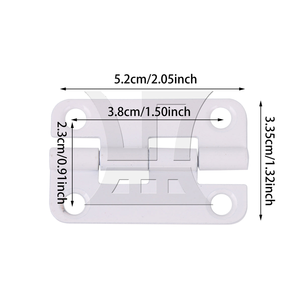 BQLZR 2 Pieces Washer Dryer Door Hinges 134412400 Parts with 1.5 x 0.91 Inch Hole
