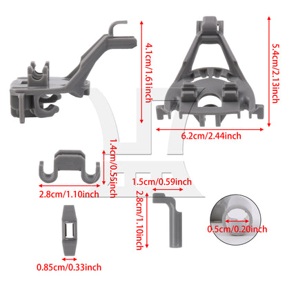 BQLZR Dishwashers Bearing Lower Rack Flip Tine Clip 00420199 DIY Repair Parts Set