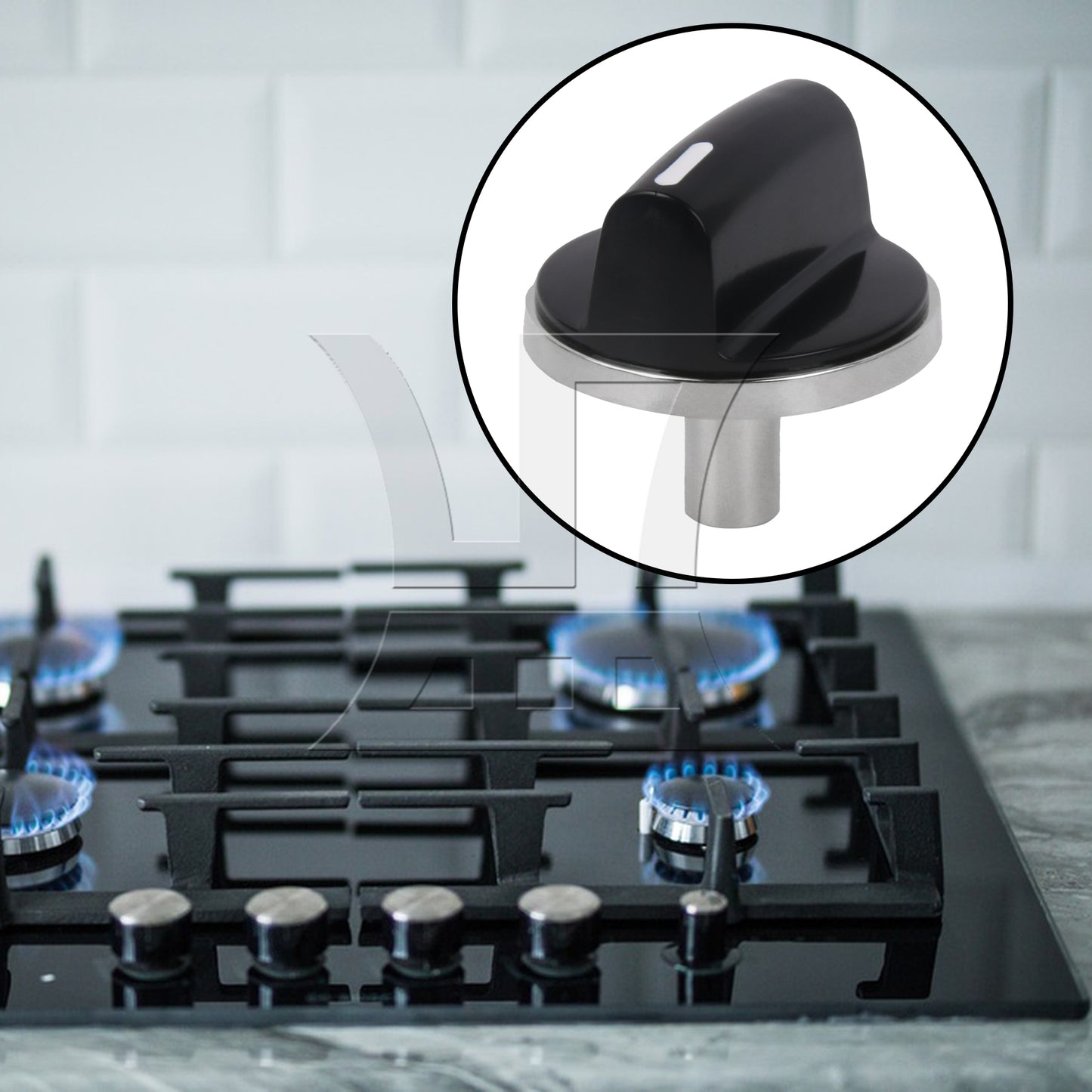 BQLZR Burner Control Knob Replacement Cooking Appliance AP4513132 Black