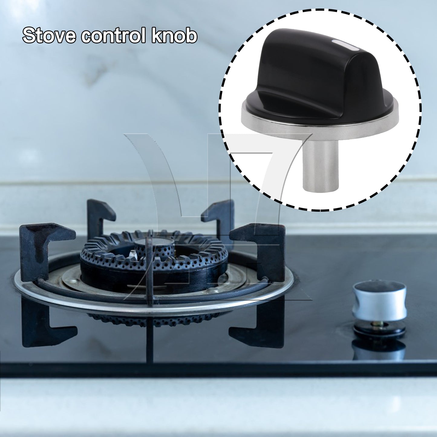 BQLZR Burner Control Knob Replacement Cooking Appliance AP4513132 Black