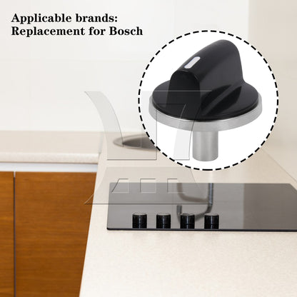 BQLZR Burner Control Knob Replacement Cooking Appliance AP4513132 Black