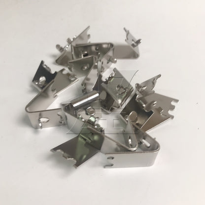 BQLZR 16Pieces 920158 Stainless Steel Freezer Shelf Clip 0.98" Repair Parts Silver