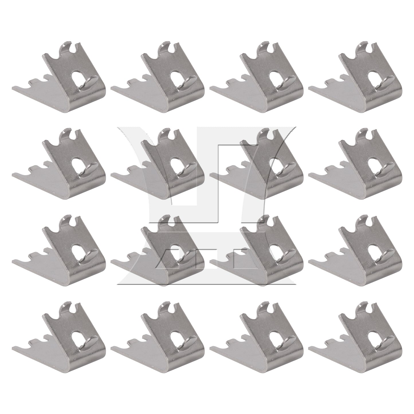 BQLZR 16Pieces 920158 Stainless Steel Freezer Shelf Clip 0.98" Repair Parts Silver