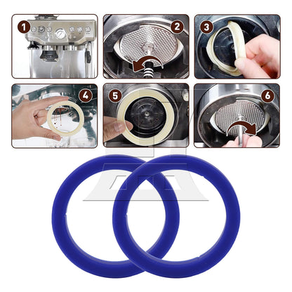 BQLZR 2Pieces 8.5mm T Silicone Gaskets Replacement for Gaggia E61 Coffee Machines