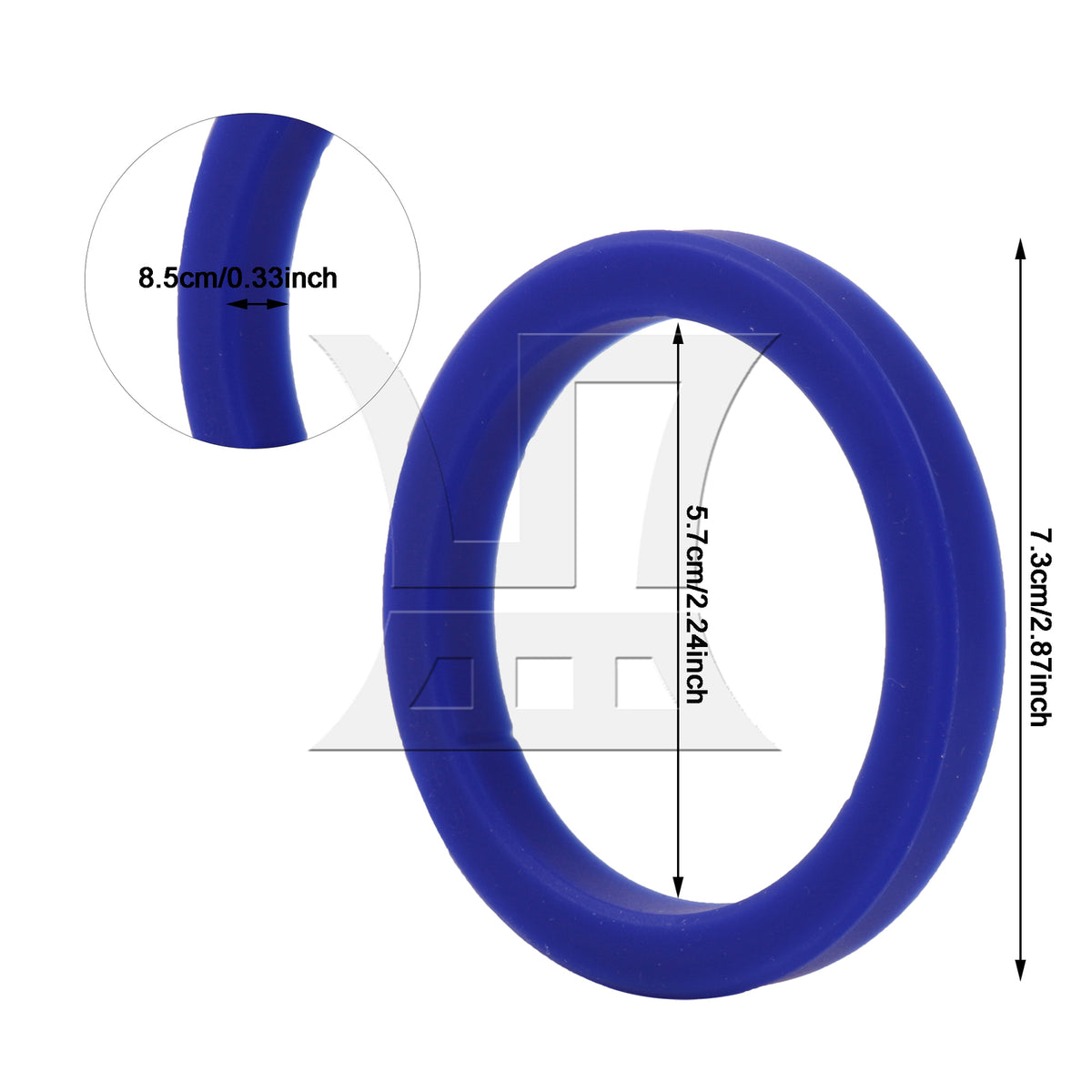 BQLZR 2Pieces 8.5mm T Silicone Gaskets Replacement for Gaggia E61 Coffee Machines