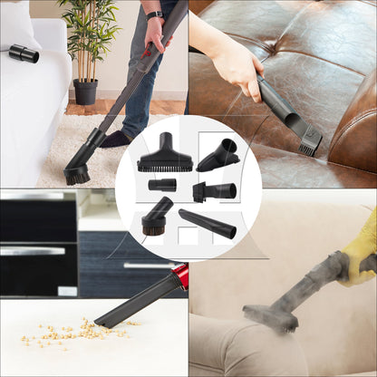 BQLZR 6 Pieces Square Vacuum Brush w/ Adapter 1-1/4" 1-3/8" Replacement for Oreck