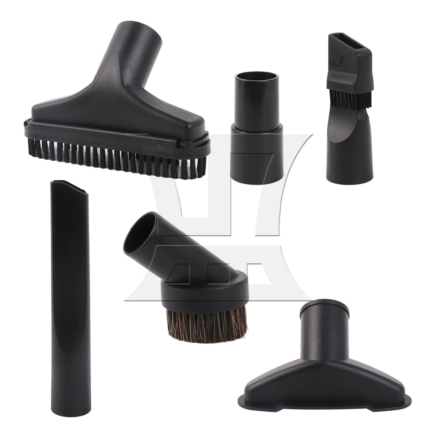 BQLZR 6 Pieces Square Vacuum Brush w/ Adapter 1-1/4" 1-3/8" Replacement for Oreck