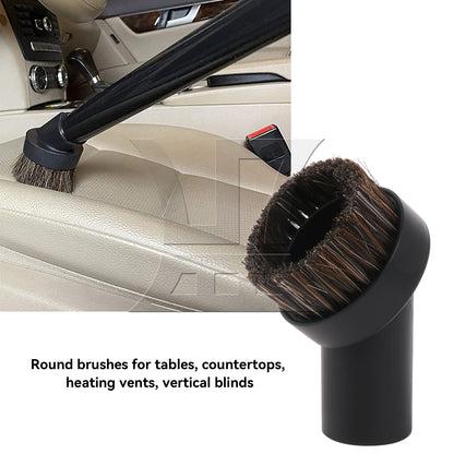 BQLZR 6 Pieces Square Vacuum Brush w/ Adapter 1-1/4" 1-3/8" Replacement for Oreck