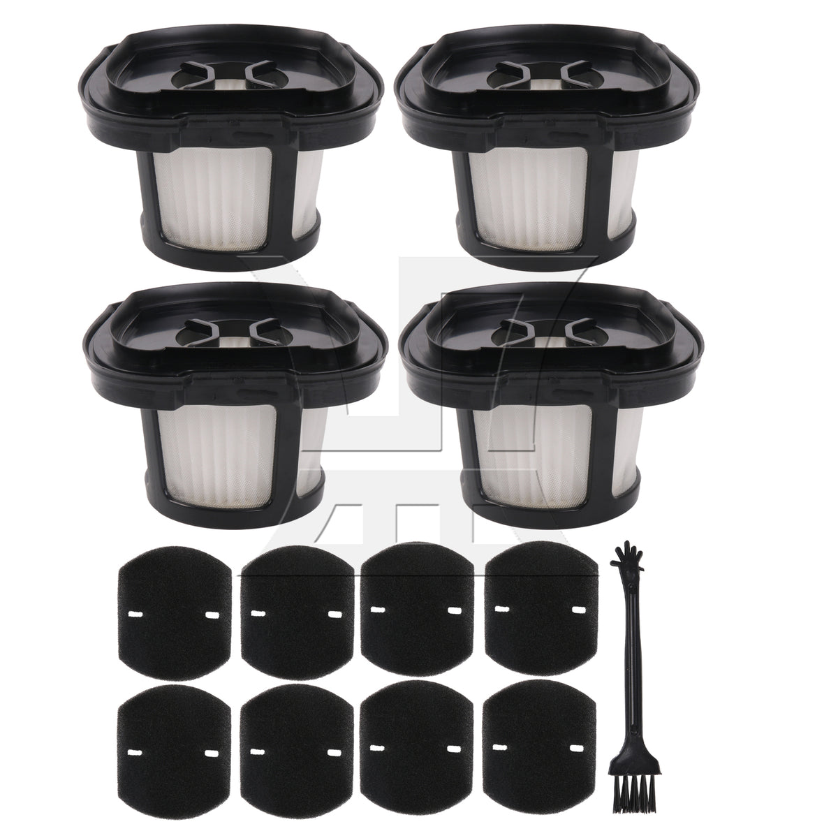 BQLZR 4 Pieces 1614212 1614203 1614204 Hand Vacuum Filter Replacement for Bissell