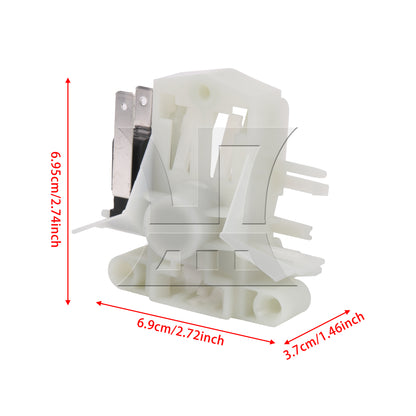 BQLZR Plastic Dishwasher Door Switch Latch Replacement for AP6287051 White