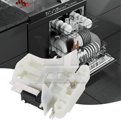 BQLZR Plastic Dishwasher Door Switch Latch Replacement for AP6287051 White
