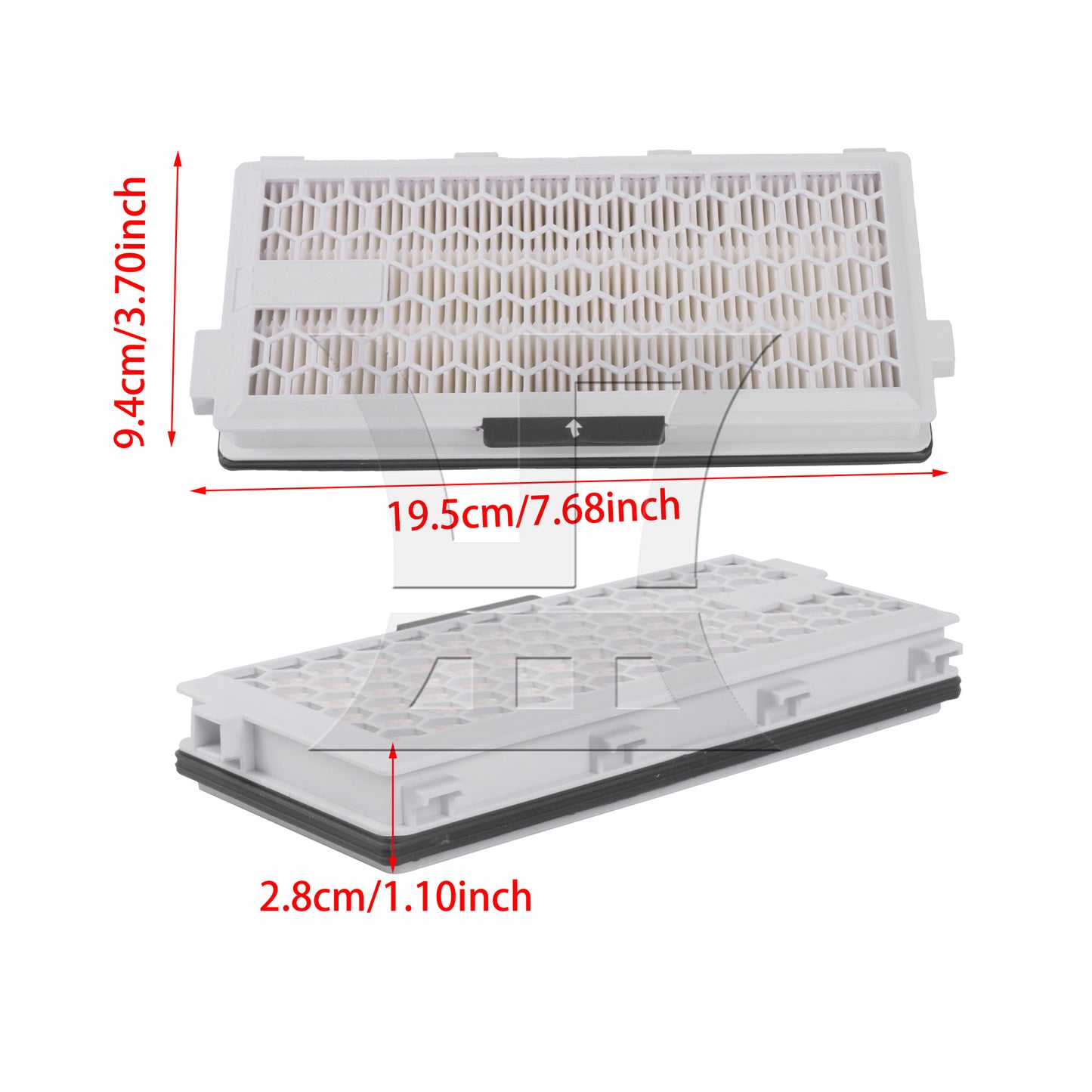 BQLZR Plastic Vacuum Filter 7.68" x 3.7" x 1.1" Replacement for S241-S256iS8999 SF-HA