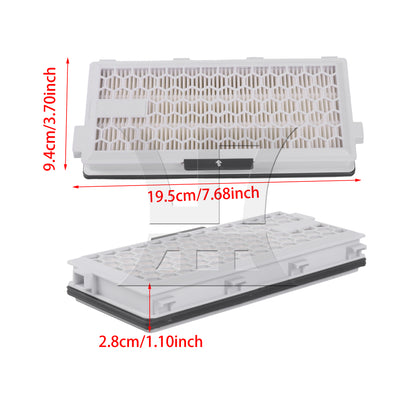 BQLZR Plastic Vacuum Filter 7.68" x 3.7" x 1.1" Replacement for S241-S256iS8999 SF-HA