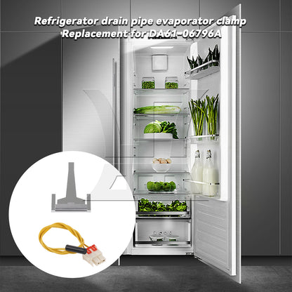 BQLZR 4 Pieces Refrigerator Defrost Sensor Replacement for DA32-00006W w/ Drain Clip