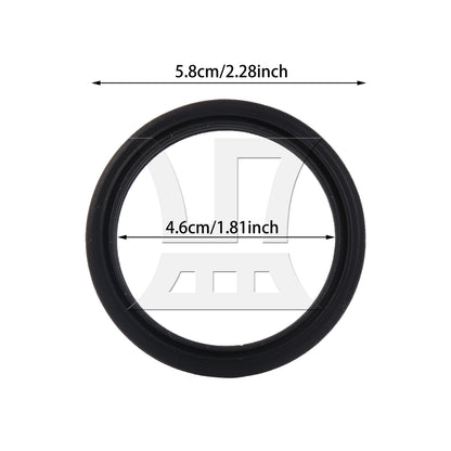 BQLZR 2 Pieces Brewing Group Head Sealing Rings Replacement for EC685 46mm ID Black