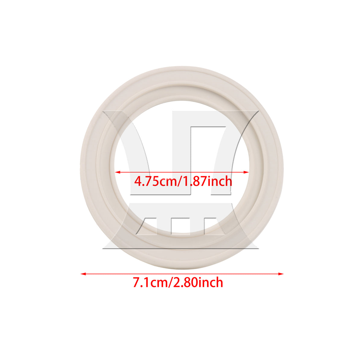 BQLZR 2 Pieces White Brewing Group Head Seal Rings Replacement for BES900XL 47.5mm